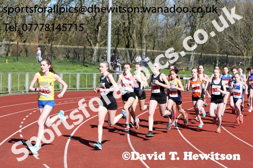 Girls Under-15s 5k Road Race, Stanley Park, Blackpool. Photo: David T. Hewitson/Sports for All Pics